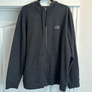 Men’s XXL North Face Like New Black Charcoal Hoodie Zip Up Comfort